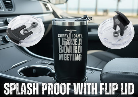 Onebttl Surfing Tumbler humor quote feature adds personality to your coffee.