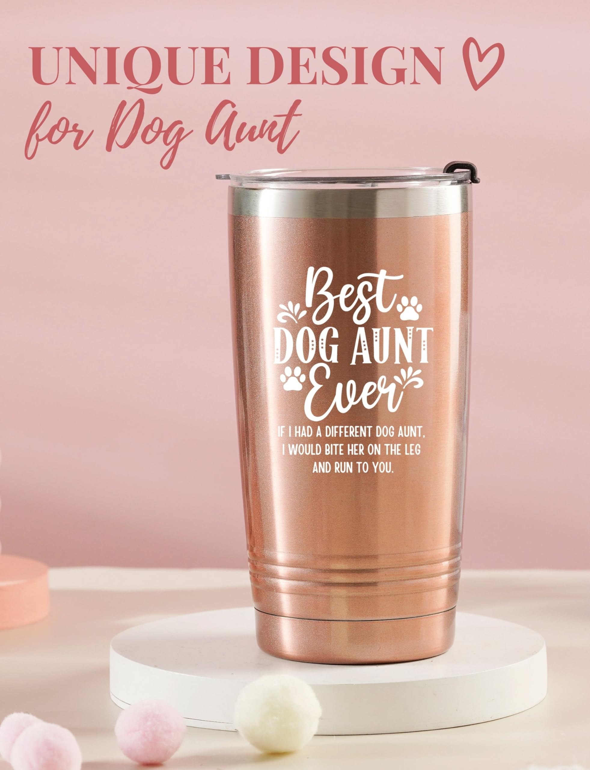 Onebttl insulated rose gold tumbler keeps beverages hot or cold on the go.