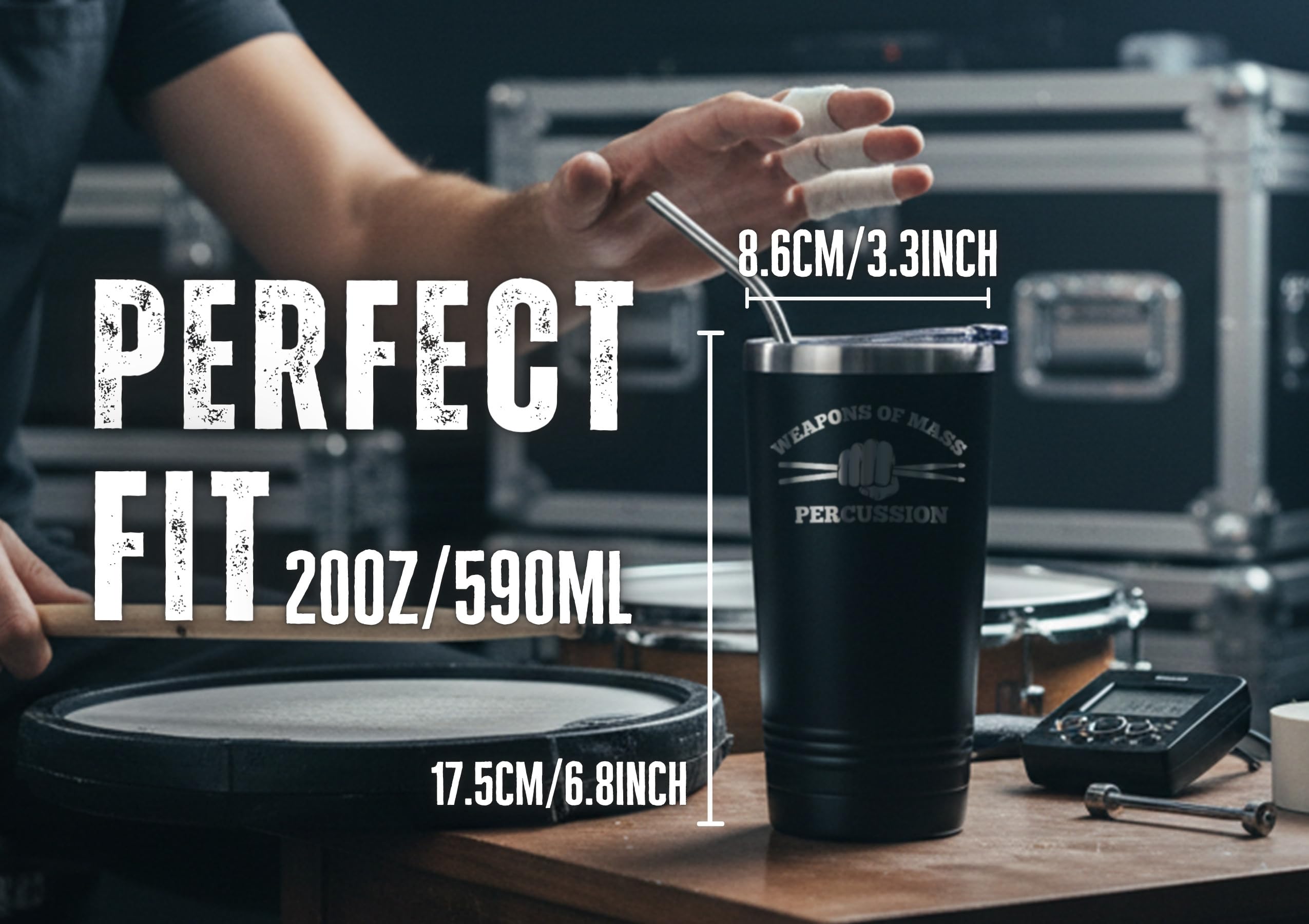 Onebttl tumbler includes stainless straw for easy sipping and waste reduction