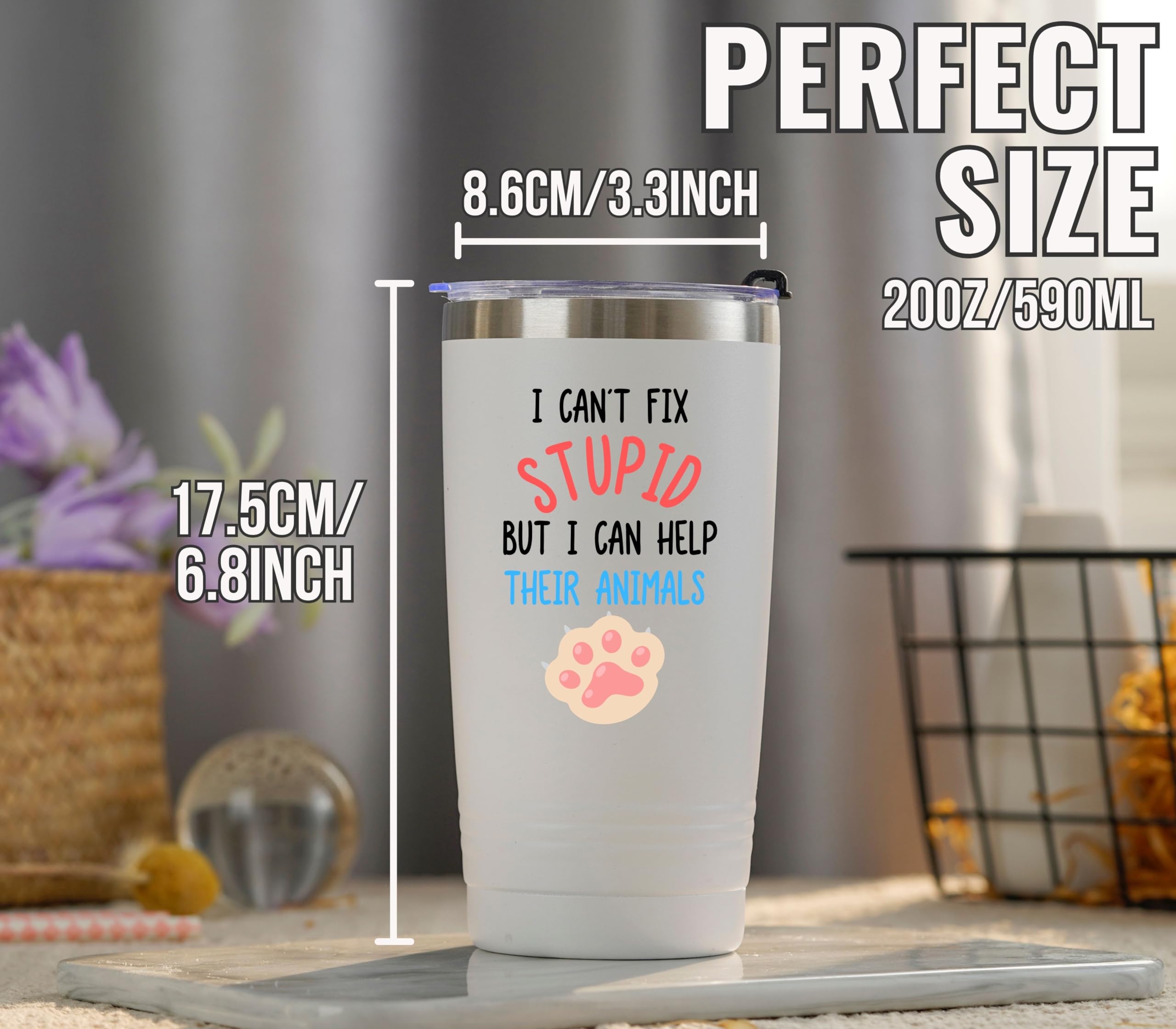 Onebttl Vet Tech stainless-steel tumbler demonstrates premium construction and leak-free performance