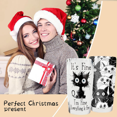 ONECES cat tumbler gift set packaging, ready for gifting to cat moms and friends.