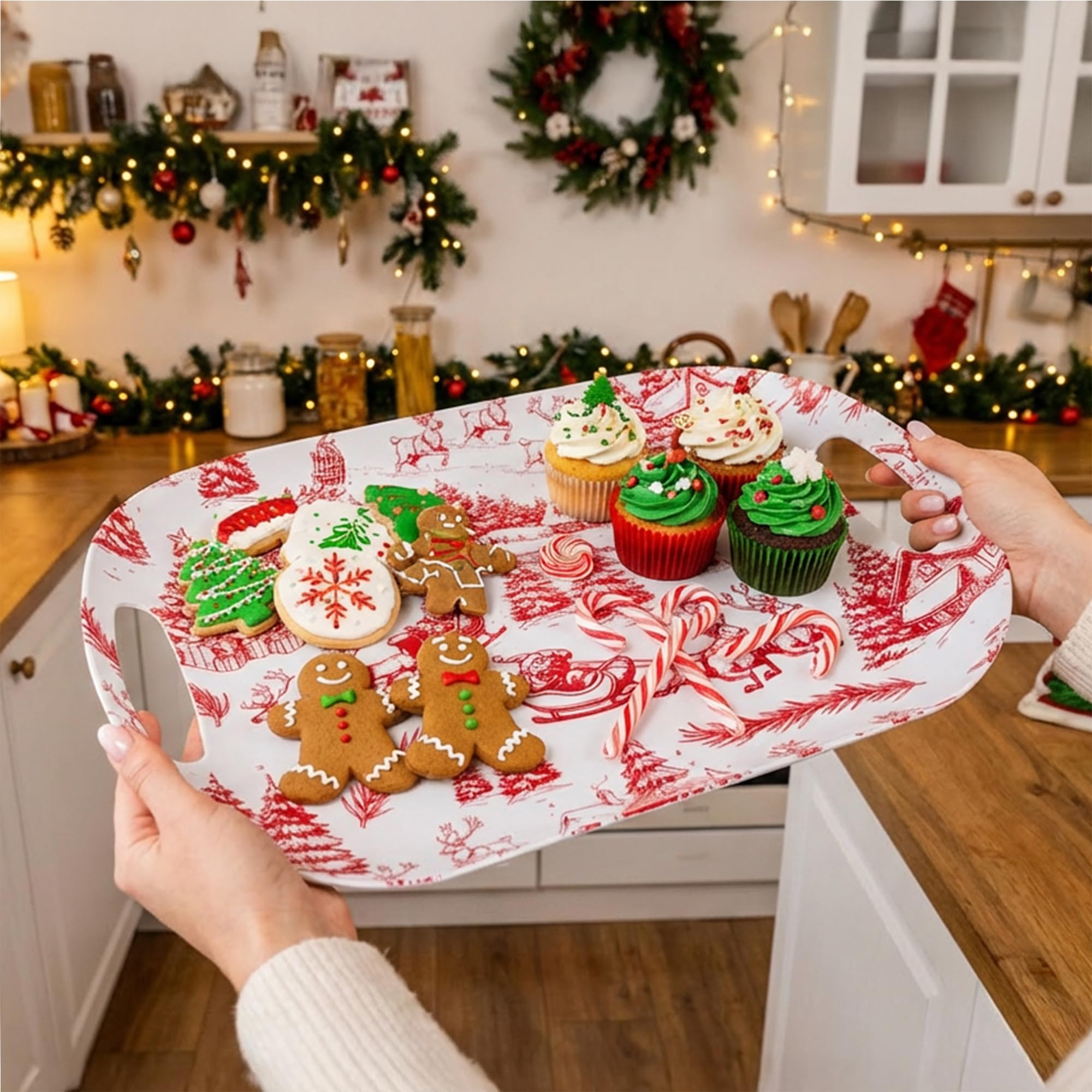 ONEderful versatile holiday serving setup for Christmas dinners and BBQs