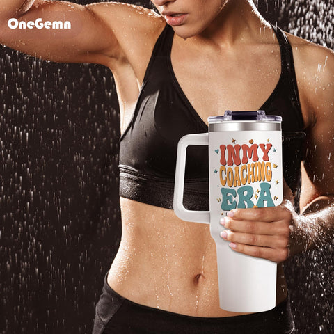 OneGemn HD print design stays vibrant on durable tumbler surface.