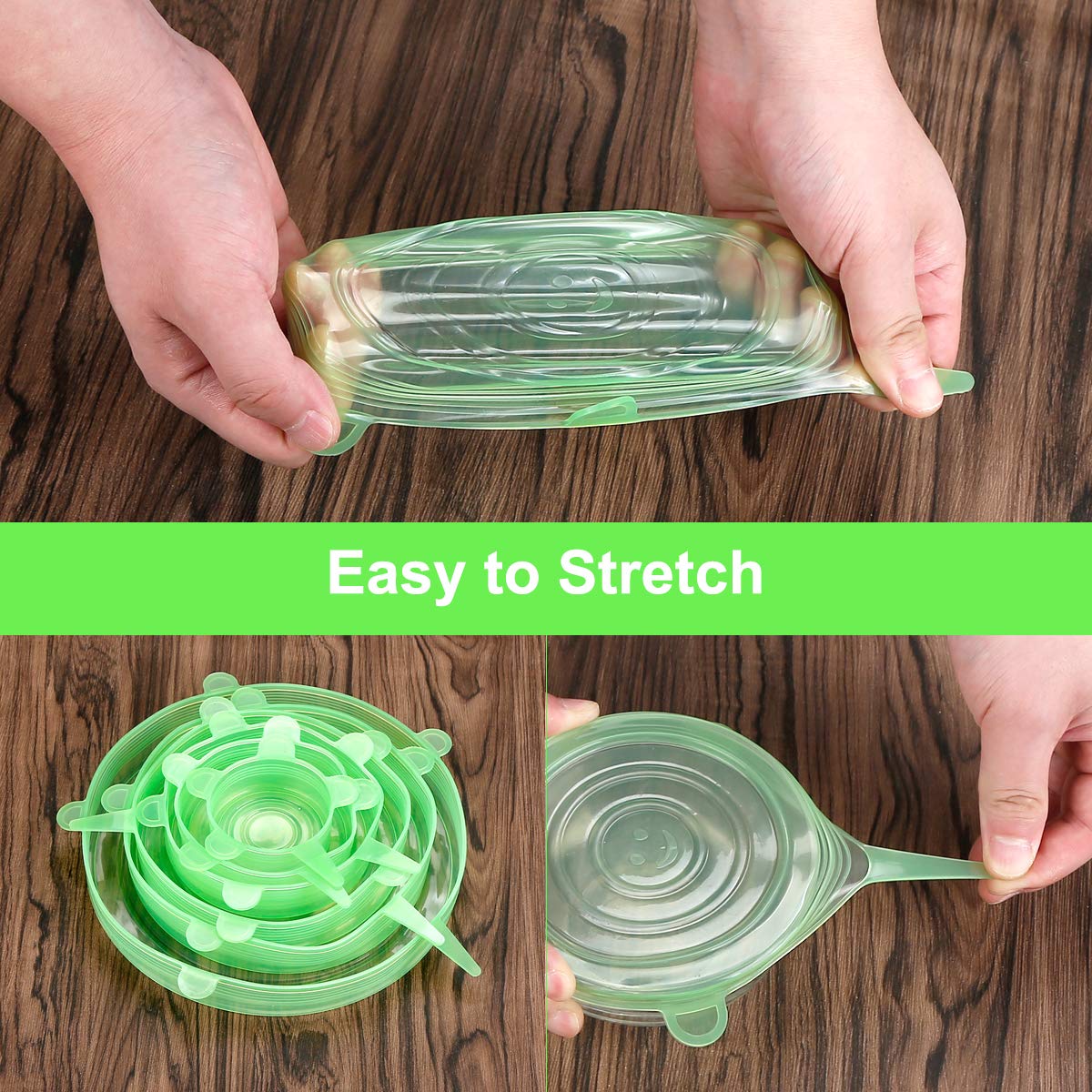 ONEGOL rectangle lids fit square containers securely for tidy storage