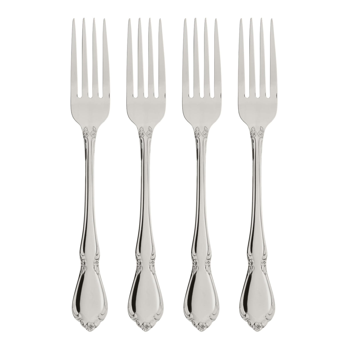Oneida Chateau dinner fork with mirror finish adds timeless elegance to table settings.