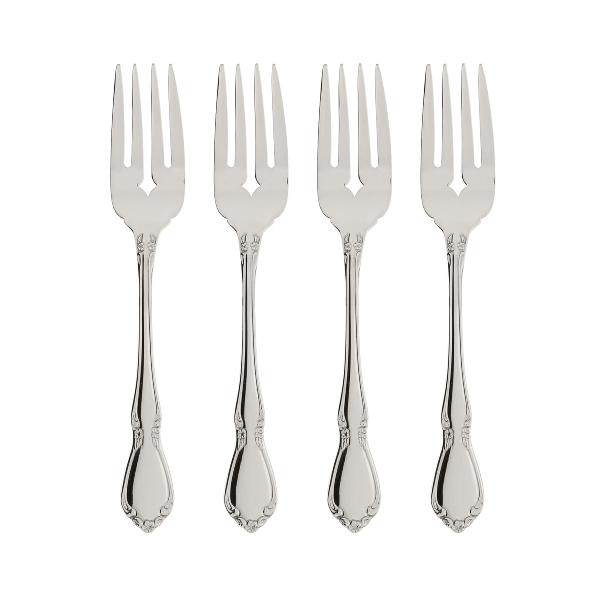 Oneida Chateau salad forks set of four shown for elegant dining