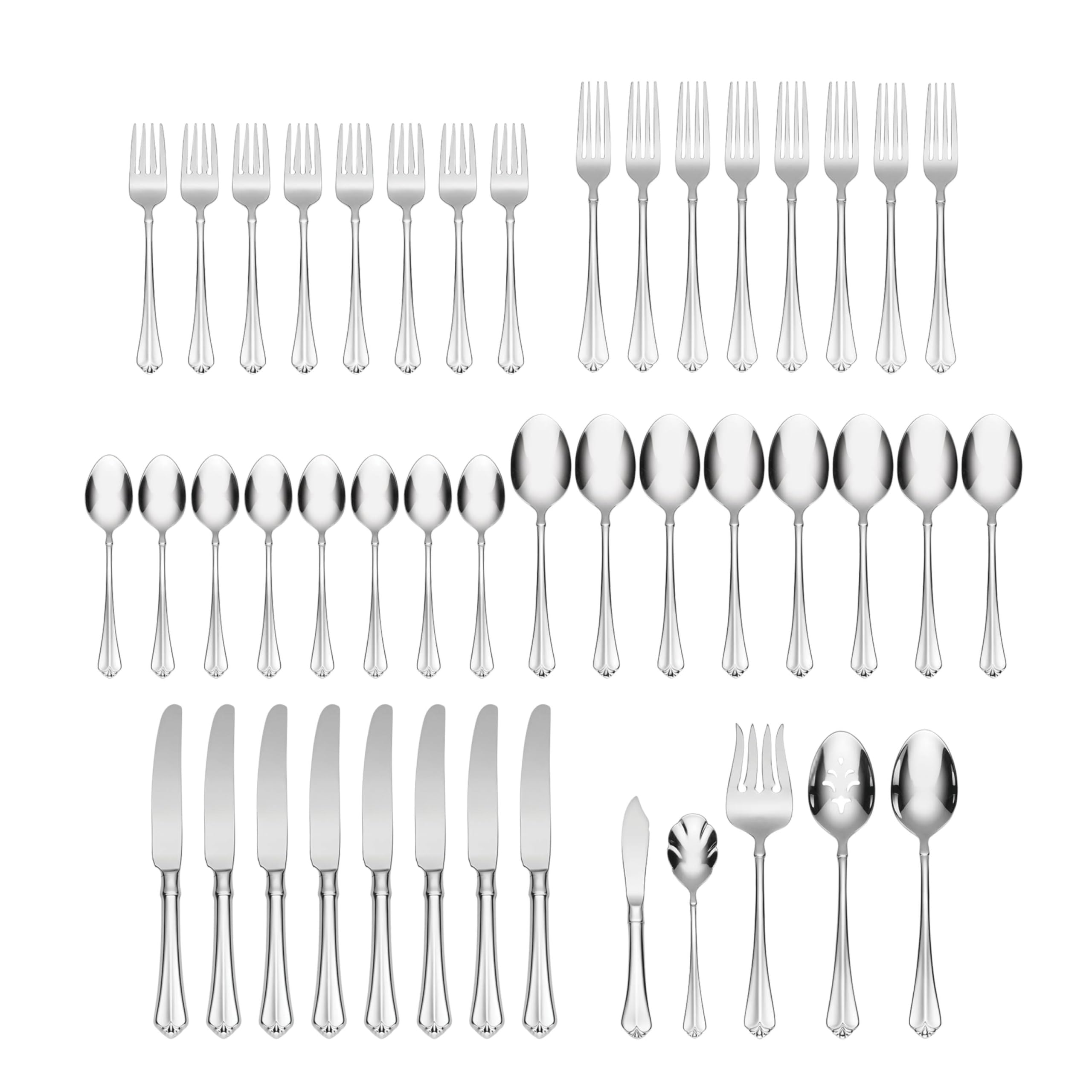Oneida Juilliard serving utensils included for seamless entertaining.