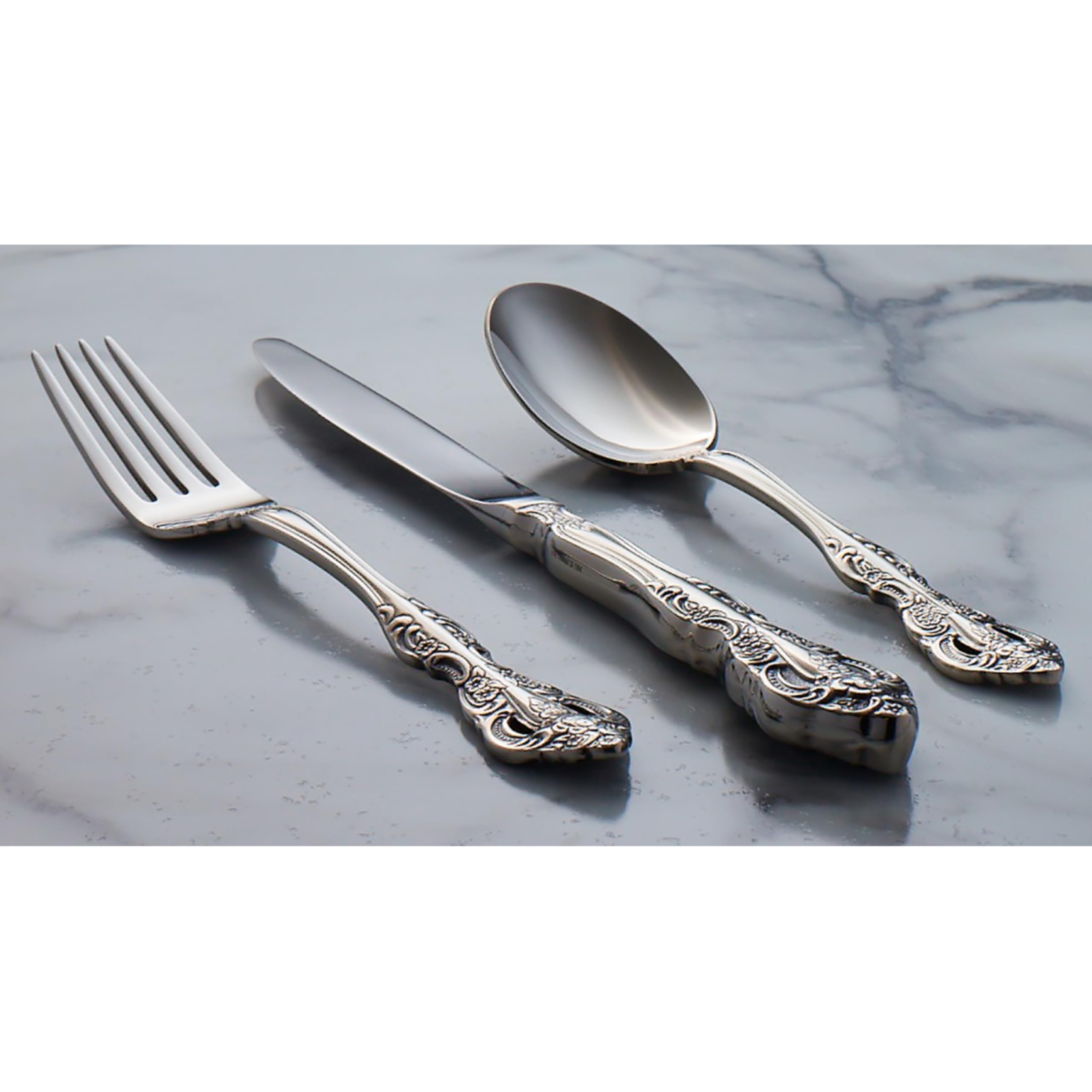 Oneida Michelangelo flatware dishwasher-safe for easy cleanup