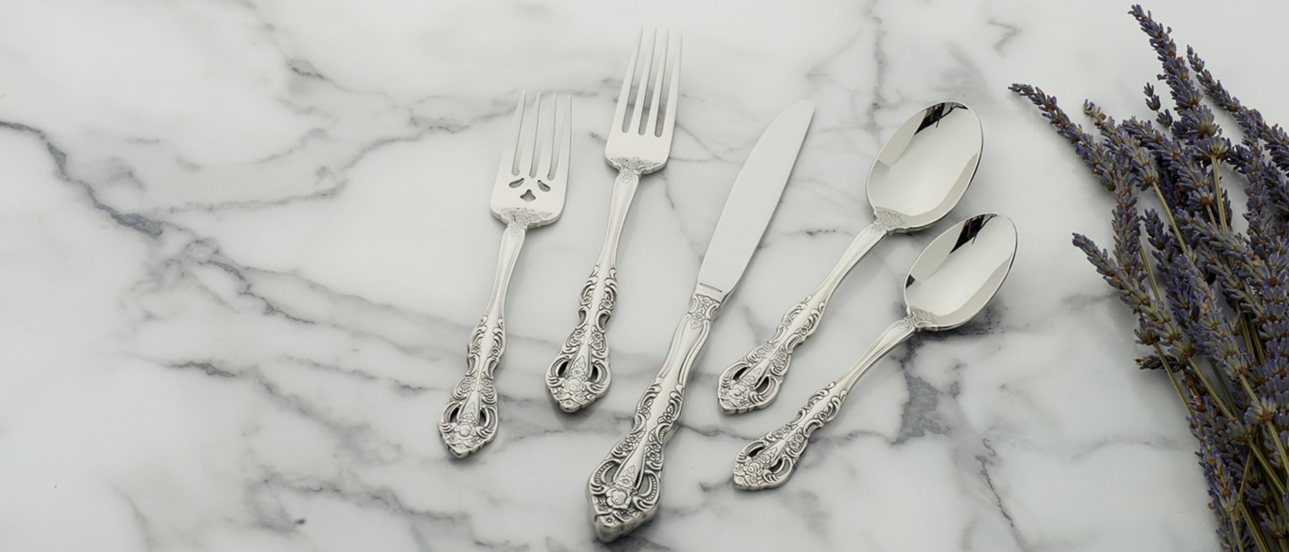 Oneida Michelangelo flatware service for four, complete set for shared meals