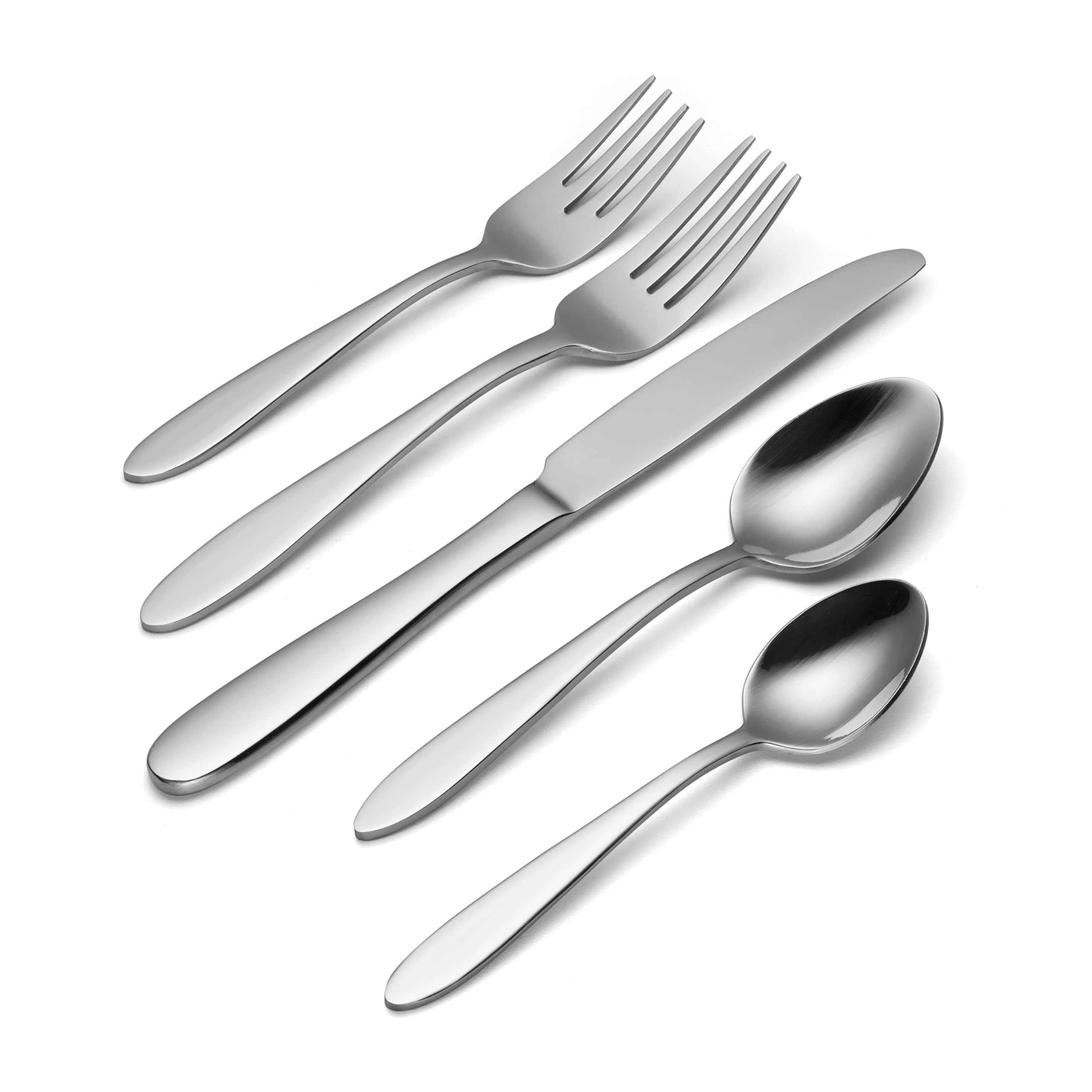 Oneida Mooncrest dining spoon presented; smooth finish ideal for sauces.