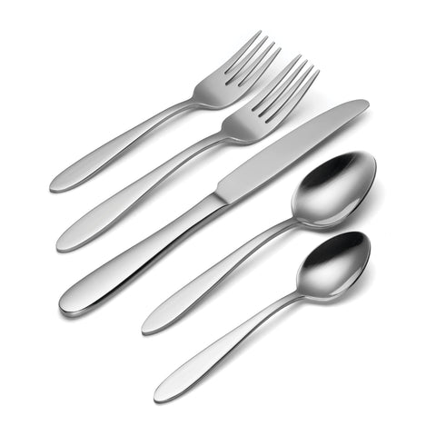Oneida Mooncrest dining spoon presented; smooth finish ideal for sauces.