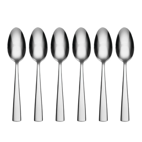 Oneida Nocha dinner spoons set, six 7-inch spoons, durable stainless steel