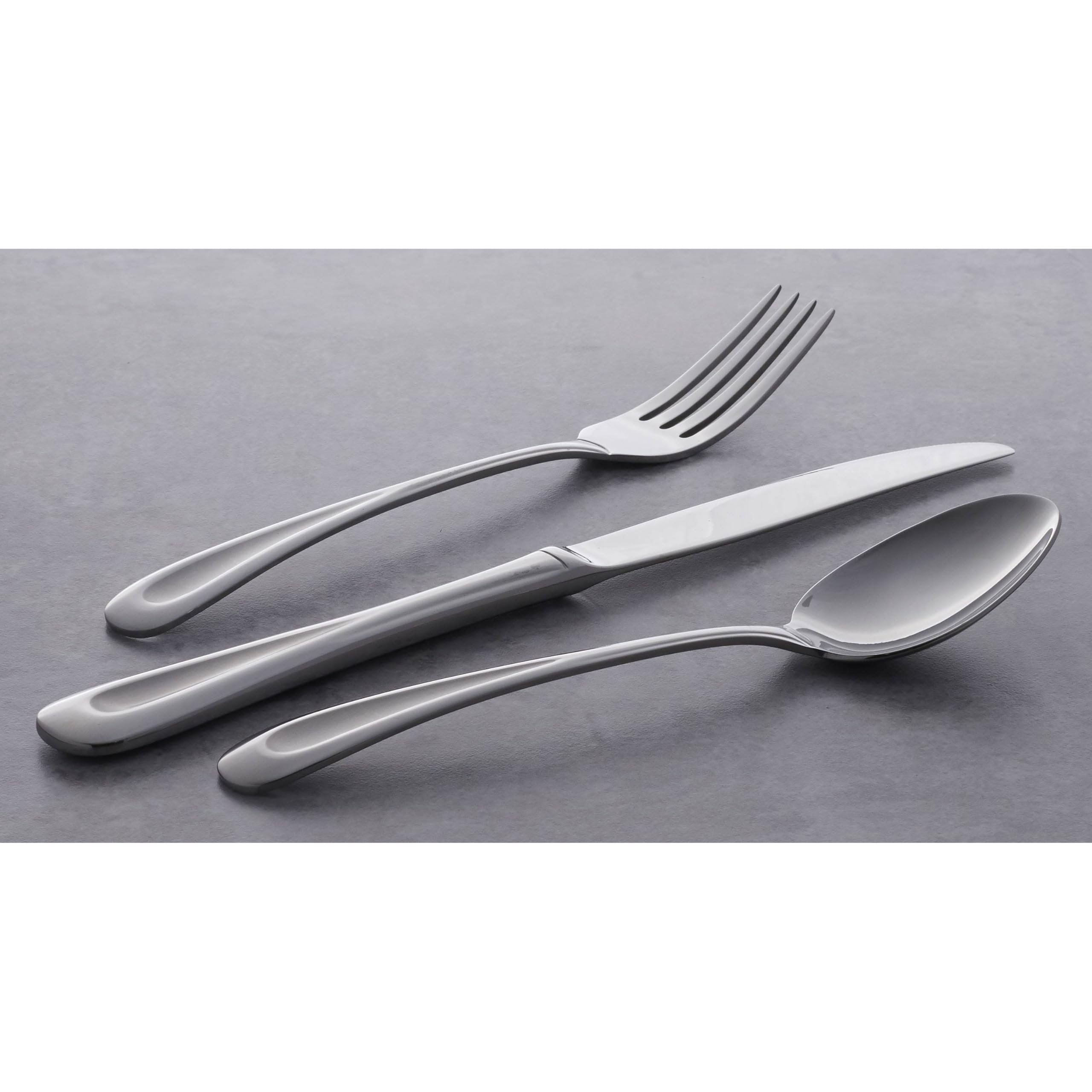 Oneida Satin Sand Dune spoons ready for dishwasher-safe, everyday dining.