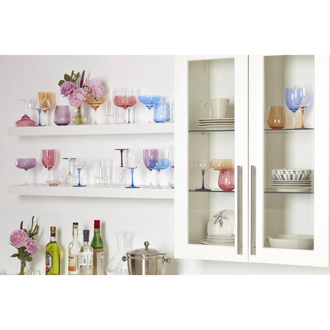 Oneida True Colors margarita glasses blue shade for modern flair.