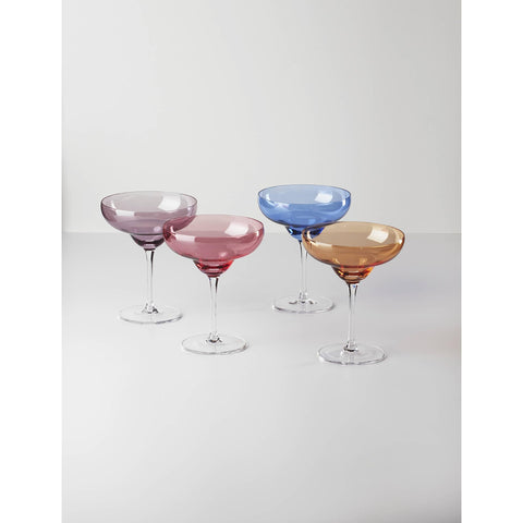 Oneida True Colors margarita glasses purple highlight for colorful cocktails.