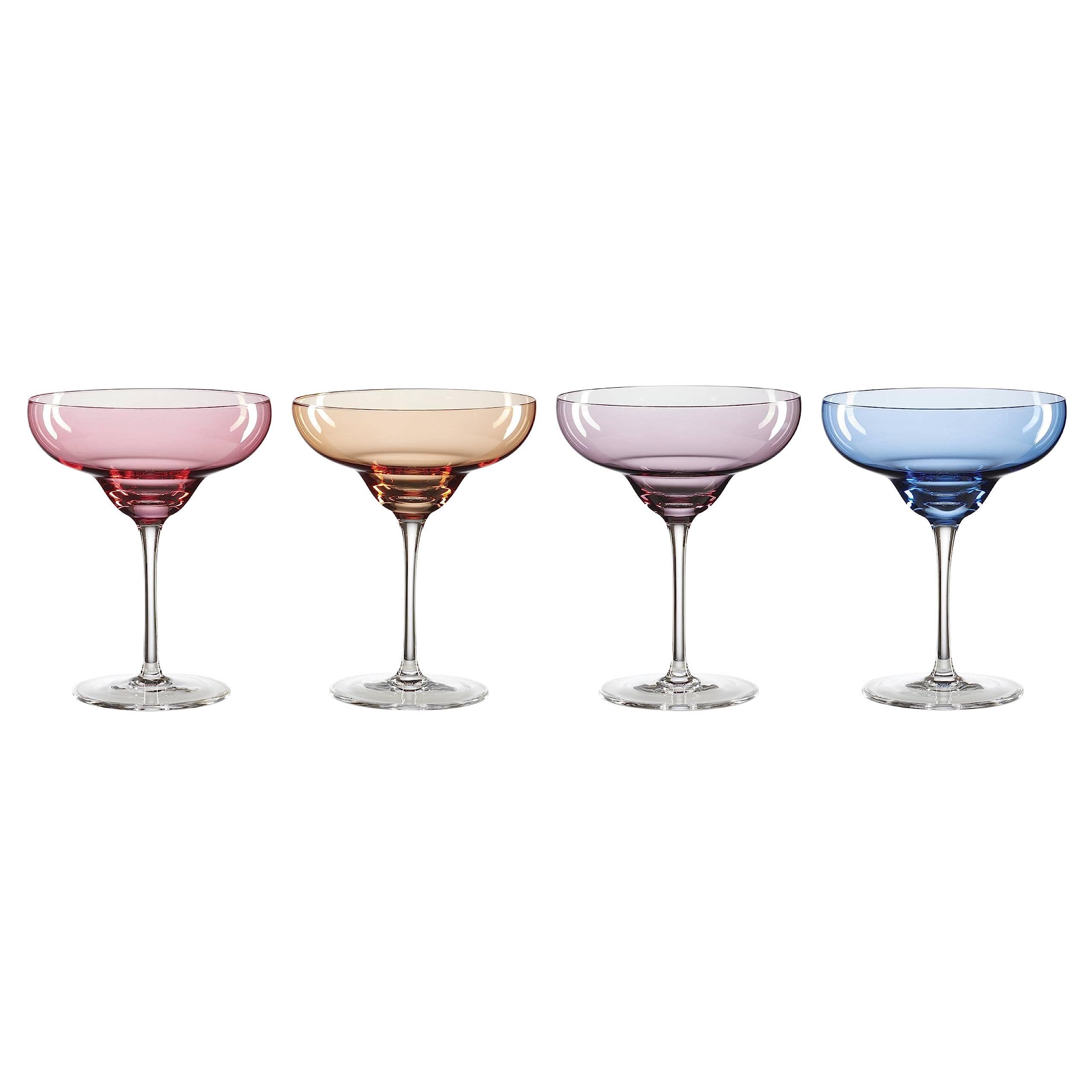 Oneida True Colors margarita glasses set of four for stylish entertaining.