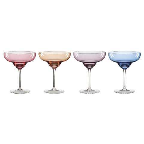 Oneida True Colors margarita glasses set of four for stylish entertaining.