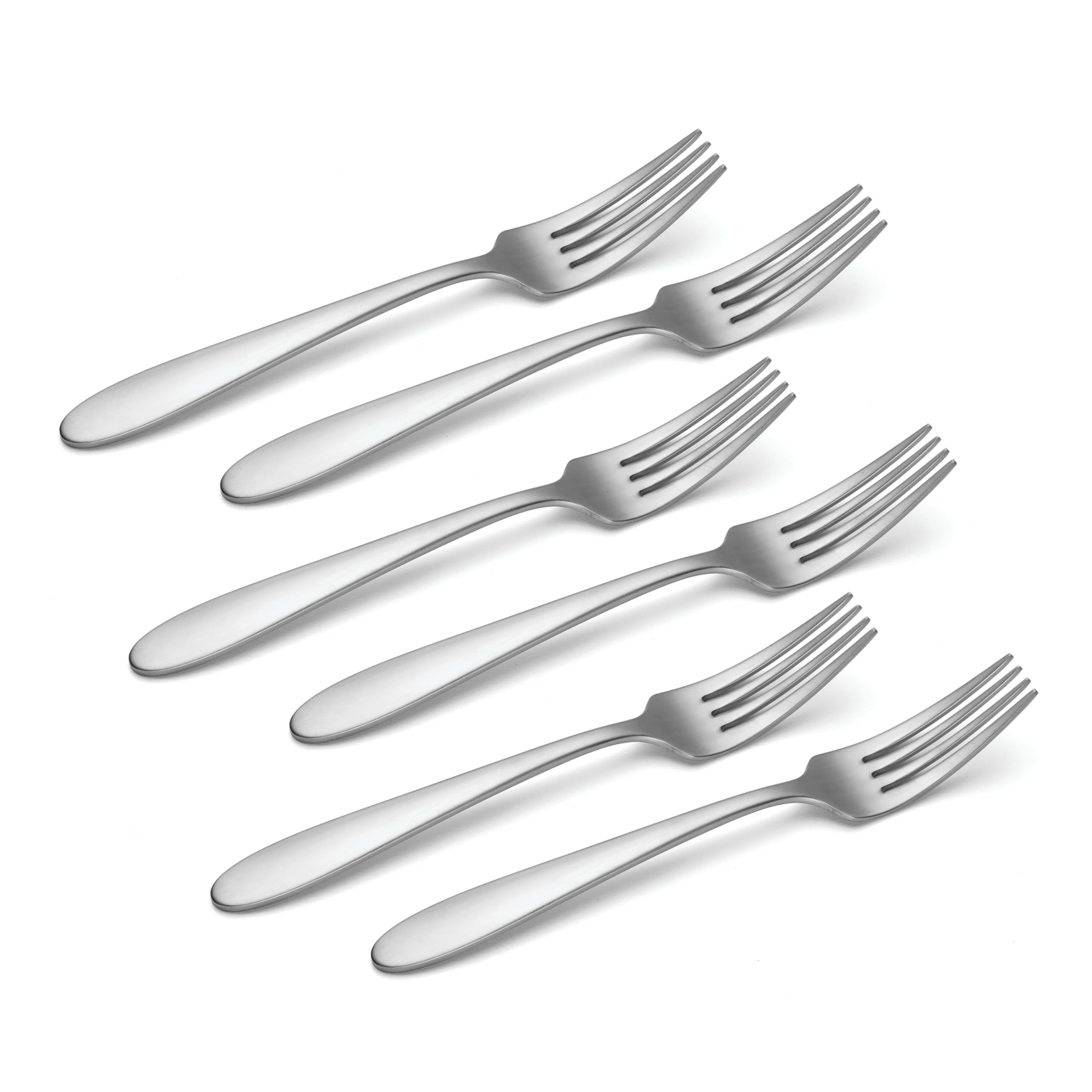 Oneida Vale satin-finish closeup – durable stainless steel for everyday use.