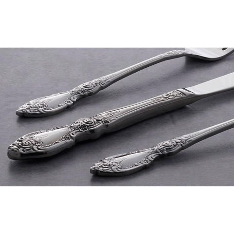Oneida Wordsworth teaspoons featuring heavy feel and 18/0 stainless steel for daily use.