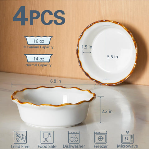 ONEMORE 6-inch individual pie portion ideal for personal pot pies.