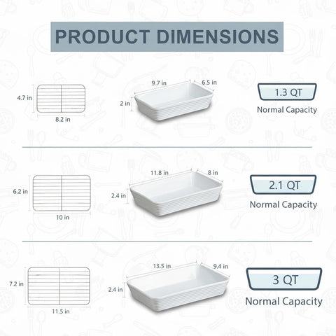ONEMORE nesting-design bakeware saves cabinet space and storage.