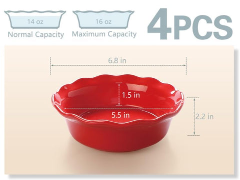 ONEMORE ceramic baking plates with glaze for easy release and cleaning.