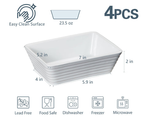 ONEMORE ceramic lasagna dish for one with even heat distribution