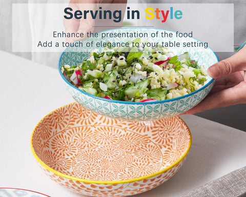 ONEMORE bowls stacked for compact storage with modern color assortment
