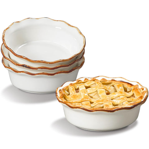 ONEMORE mini pie pans 6.8-inch set for individual servings and versatile bakeware.