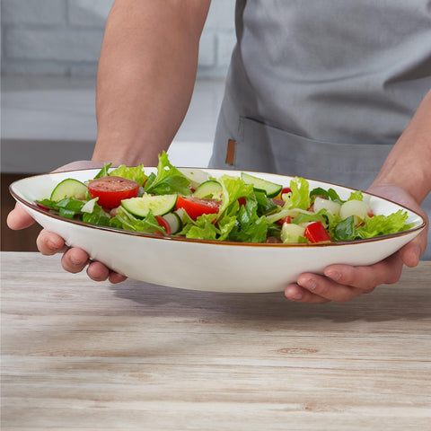 ONEMORE oval bowls 35oz great for soups and mains at parties.