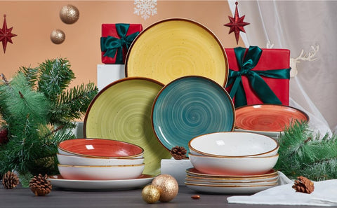 ONEMORE porcelain plates ideal for salad, dessert, and appetizers