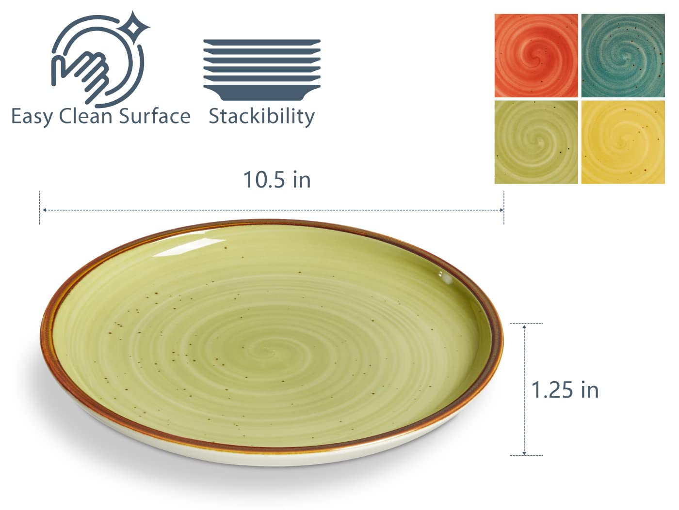 ONEMORE stackable porcelain plates save cabinet space