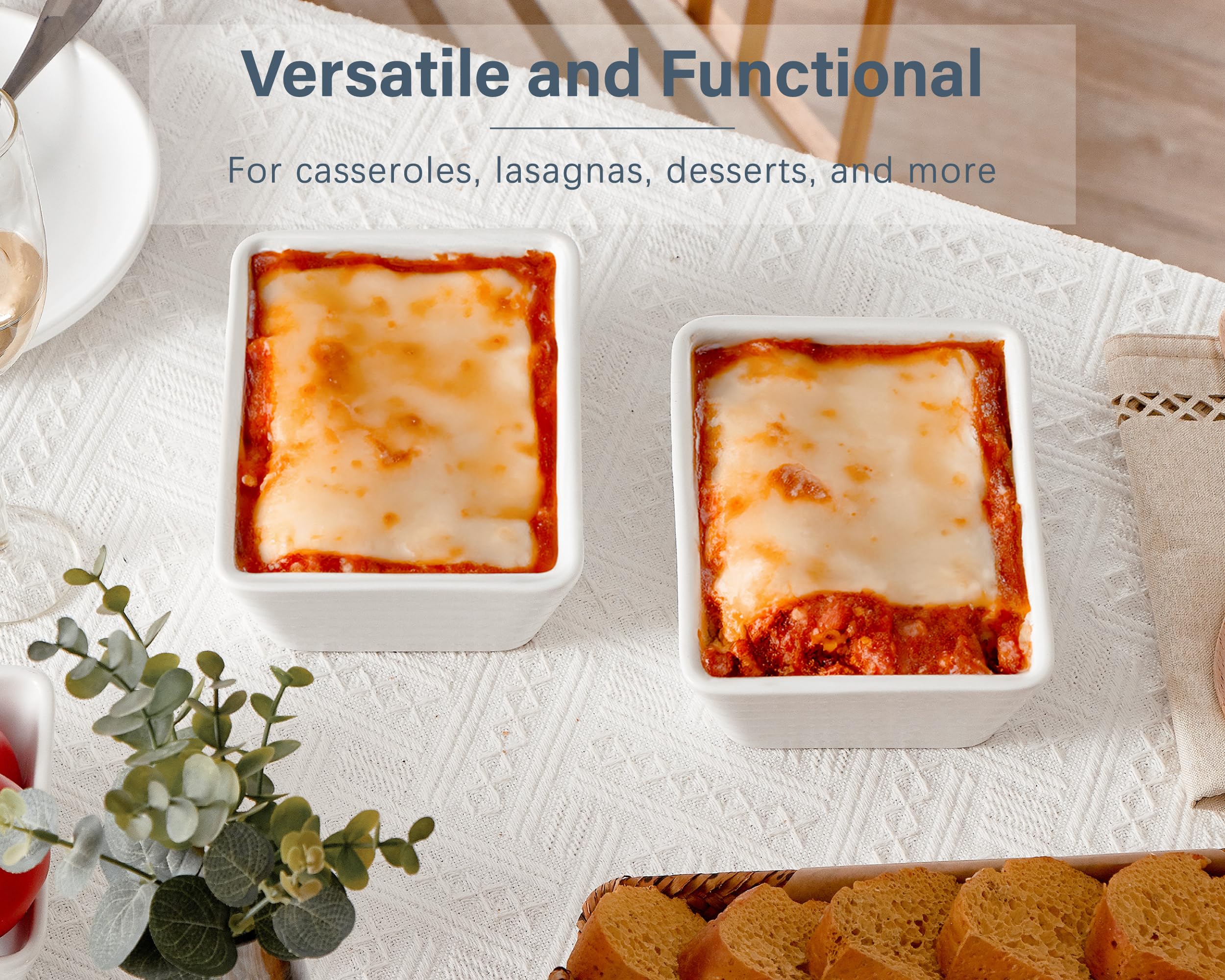 ONEMORE set of four portion-control baking dishes