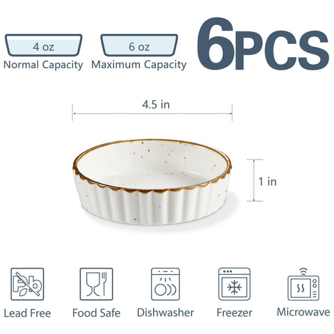 ONEMORE stackable ramekins save space for handy creme brulee prep