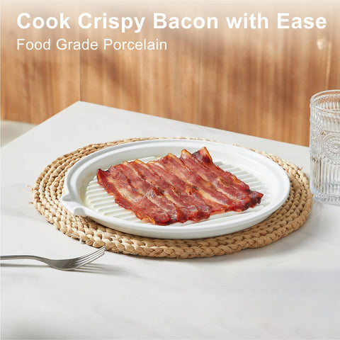 ONEMORE oven and microwave safe dish distributes heat evenly for crispy results.
