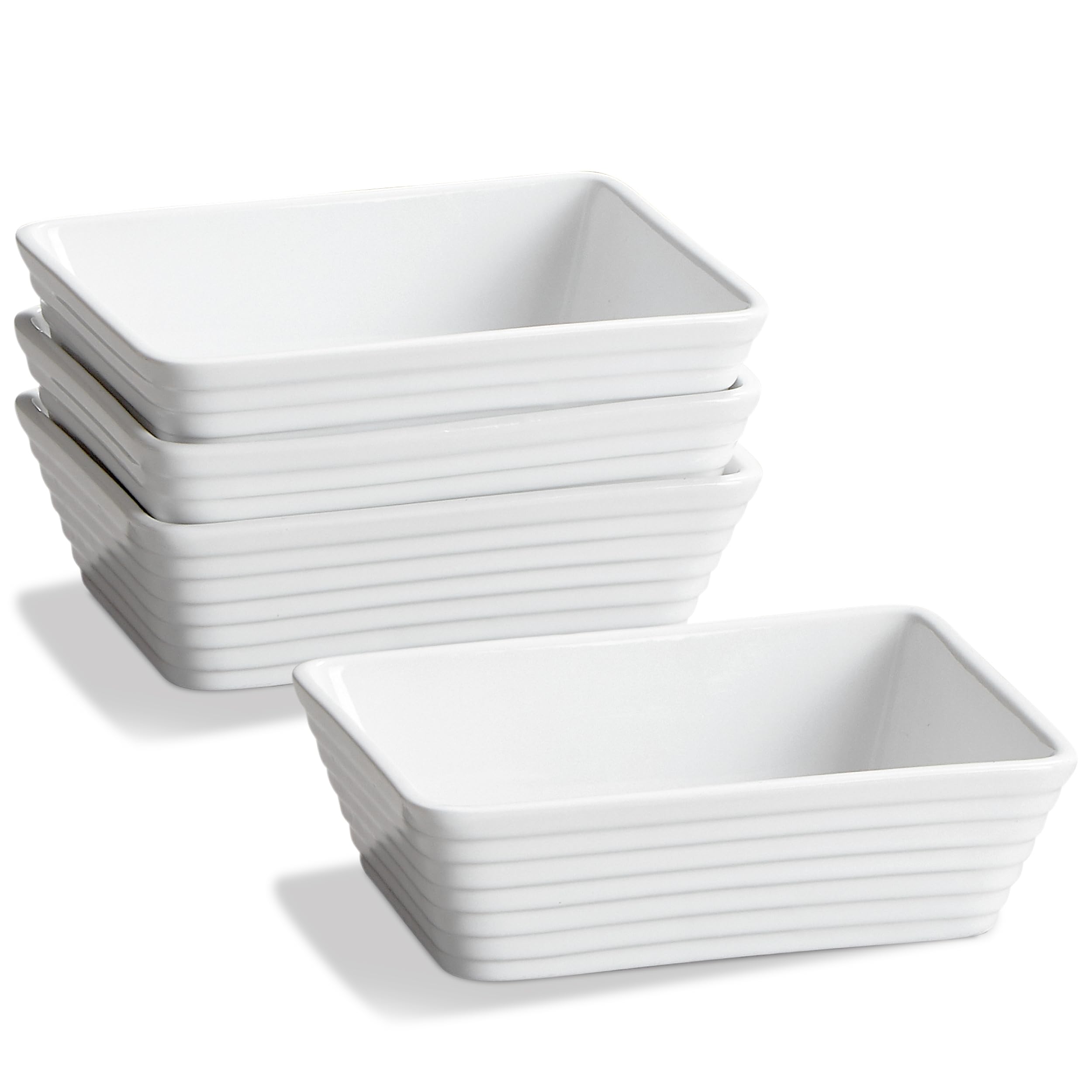 ONEMORE small rectangle white baking dish for individual portions