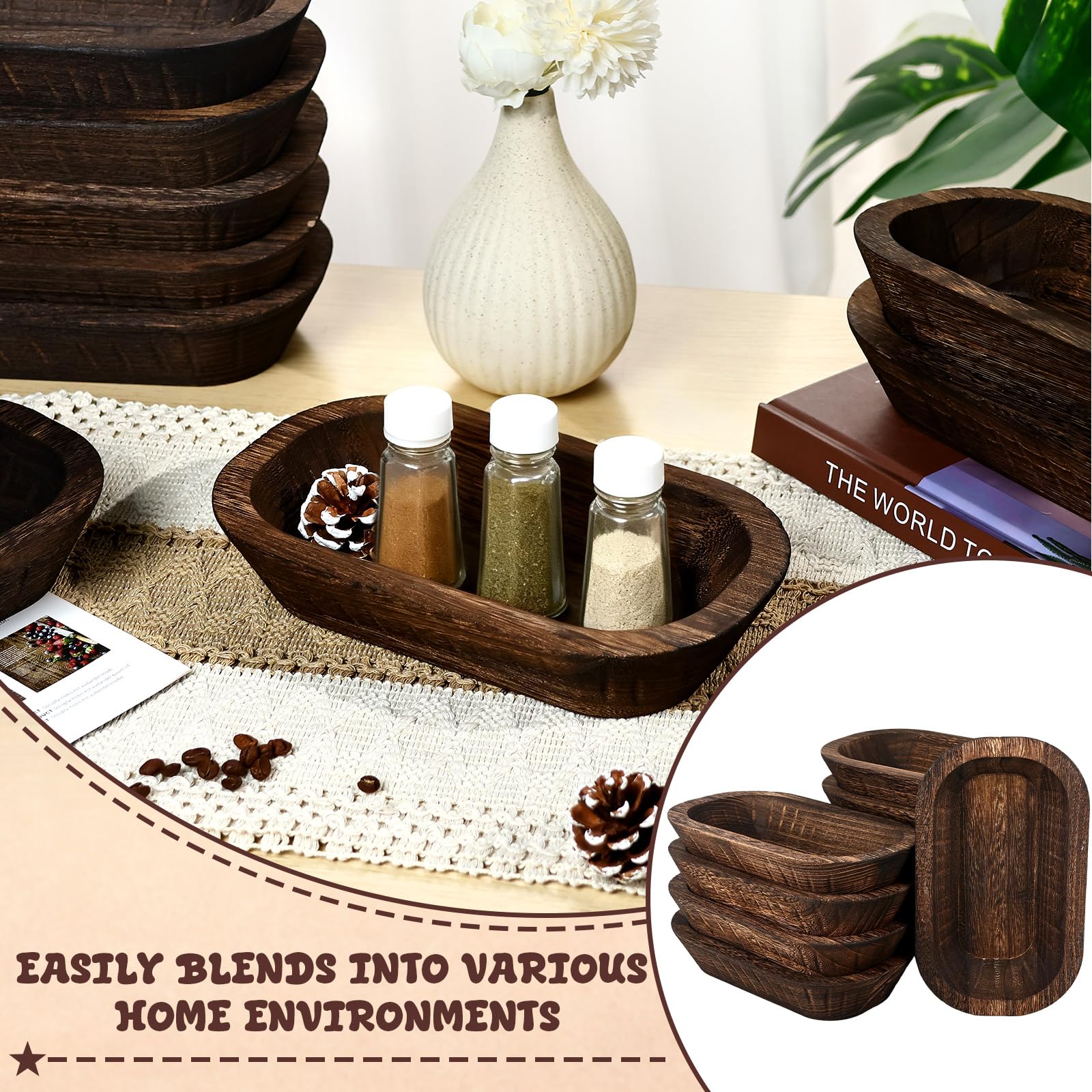 ONESIXEC daily storage bowls keep keys and cards organized.