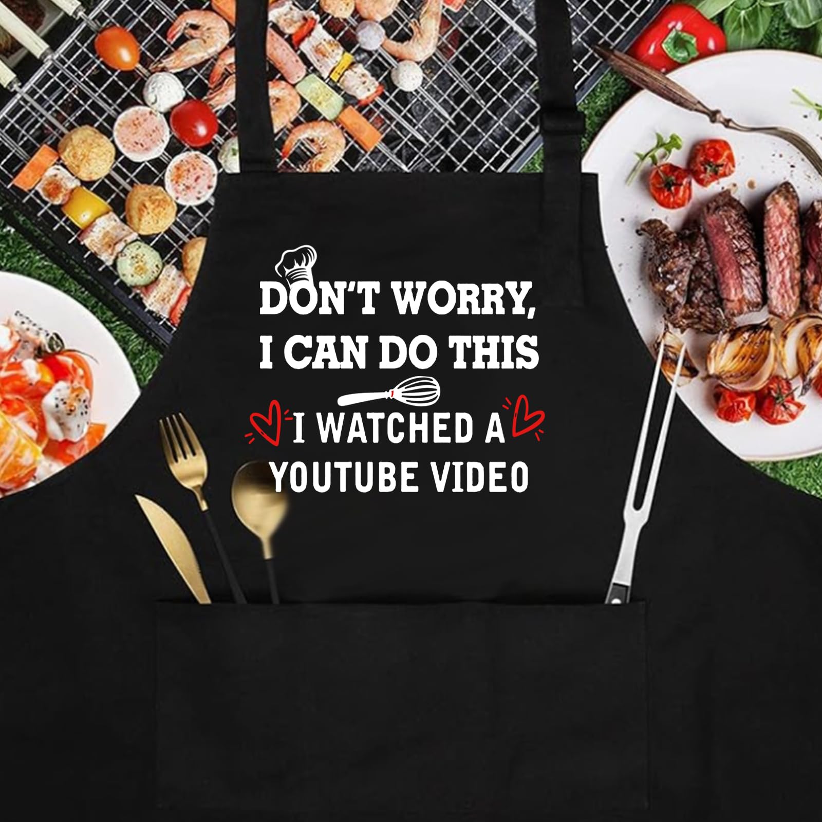 ONFAON funny apron makes a gift idea for dad or mom