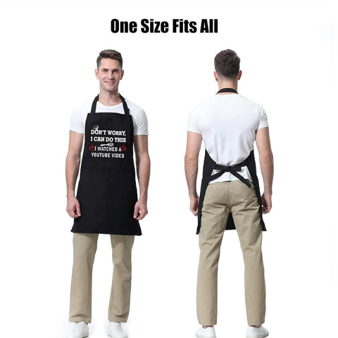 ONFAON funny apron uses stain-resistant fabric to stay clean after cooking