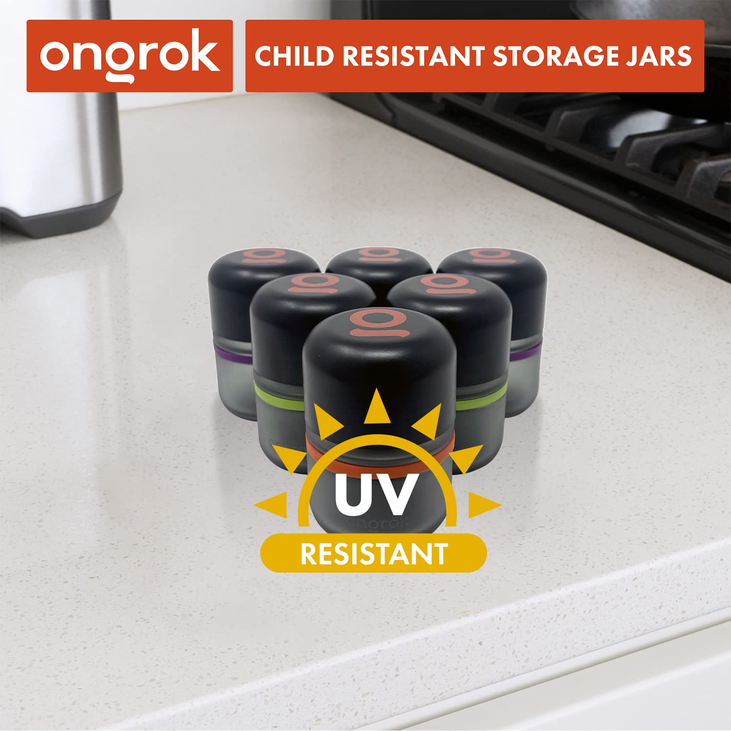 ONGROK airtight seal preserving aroma of herbs and spices