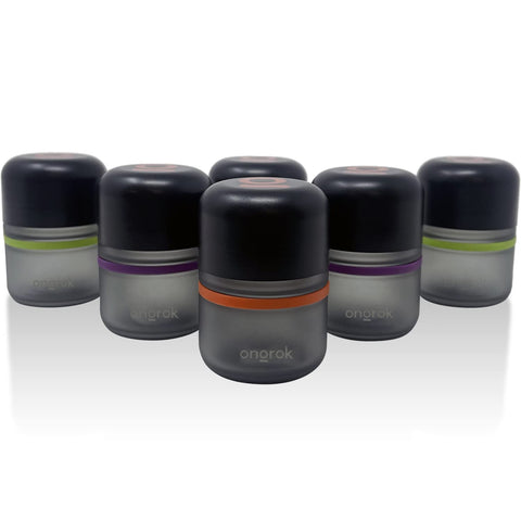 ONGROK glass jar 80ml six-pack in a drawer view for organized storage