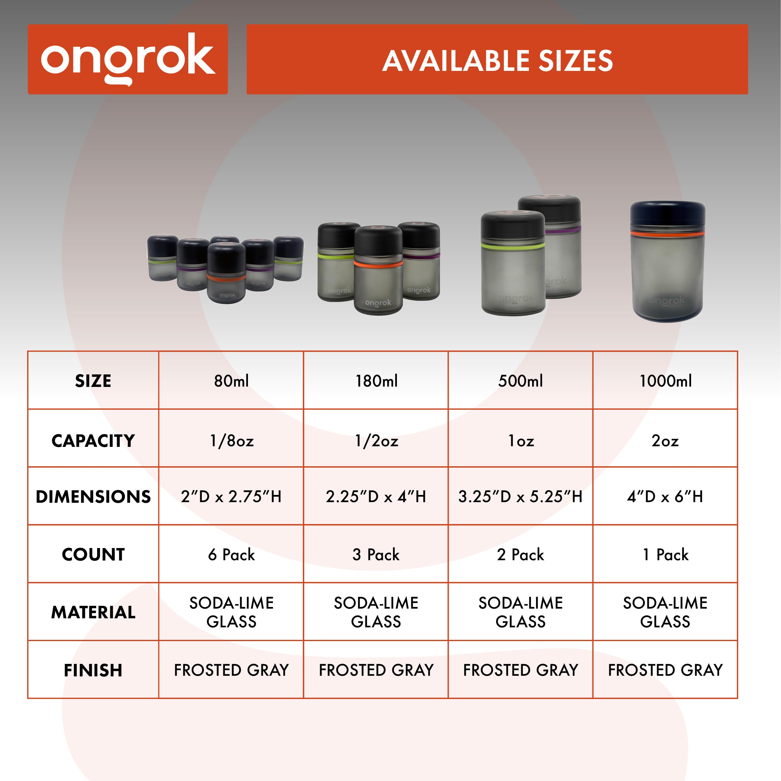Three-pack offers versatile storage for herbs, spices, or tea.