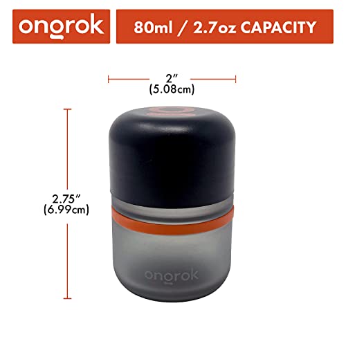 ONGROK UV-resistant frosted glass jar protecting contents from light