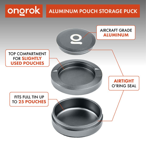 ONGROK ZPuck holds up to two cans for easy access anywhere