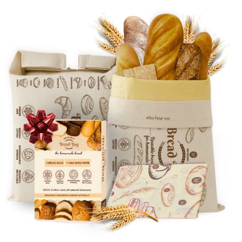 ONIXCORE beeswax bread bag 2XL keeps homemade bread fresh and breathable.