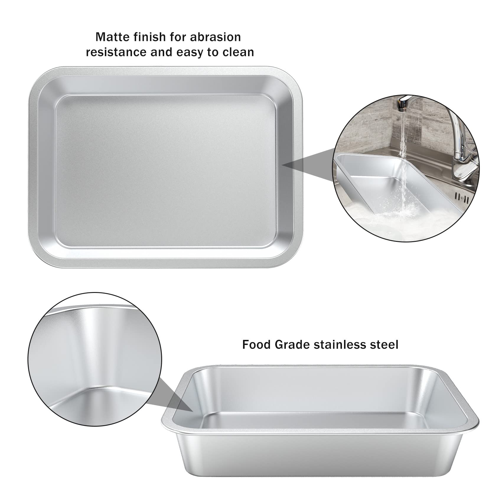 Onlyfire baking pan side angle shows sturdy build for lifelong use.