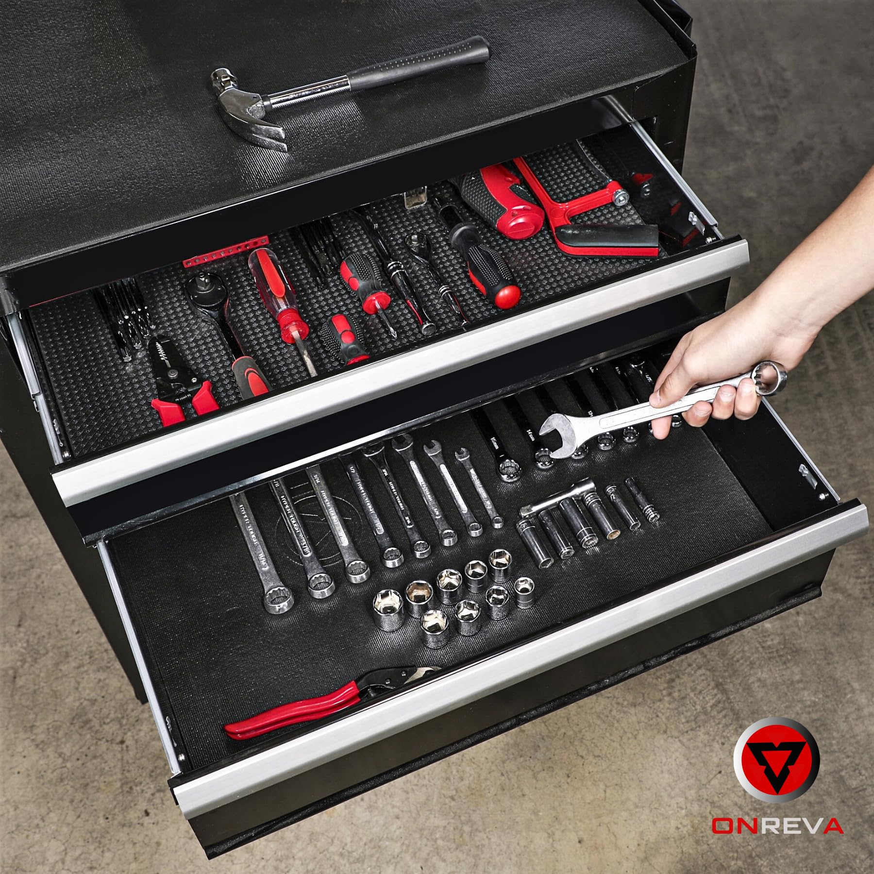 ONREVA toolbox liner foam rubber detail cushions tools during transport