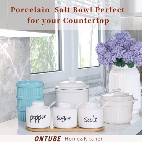 ONTUBE Farmhouse sugar container with smooth surface for easy cleaning.