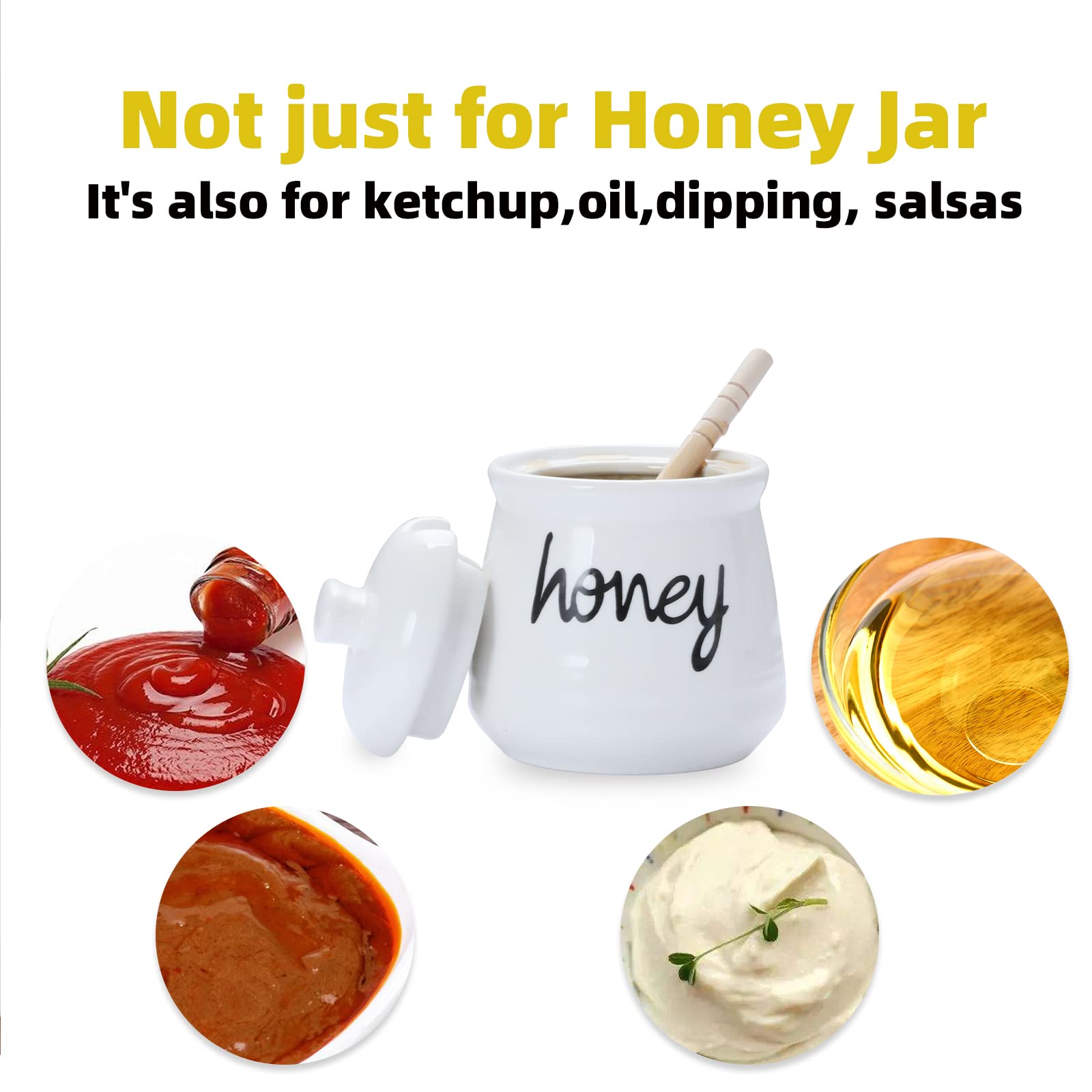 ONTUBE honey jar is dishwasher-safe and easy to maintain