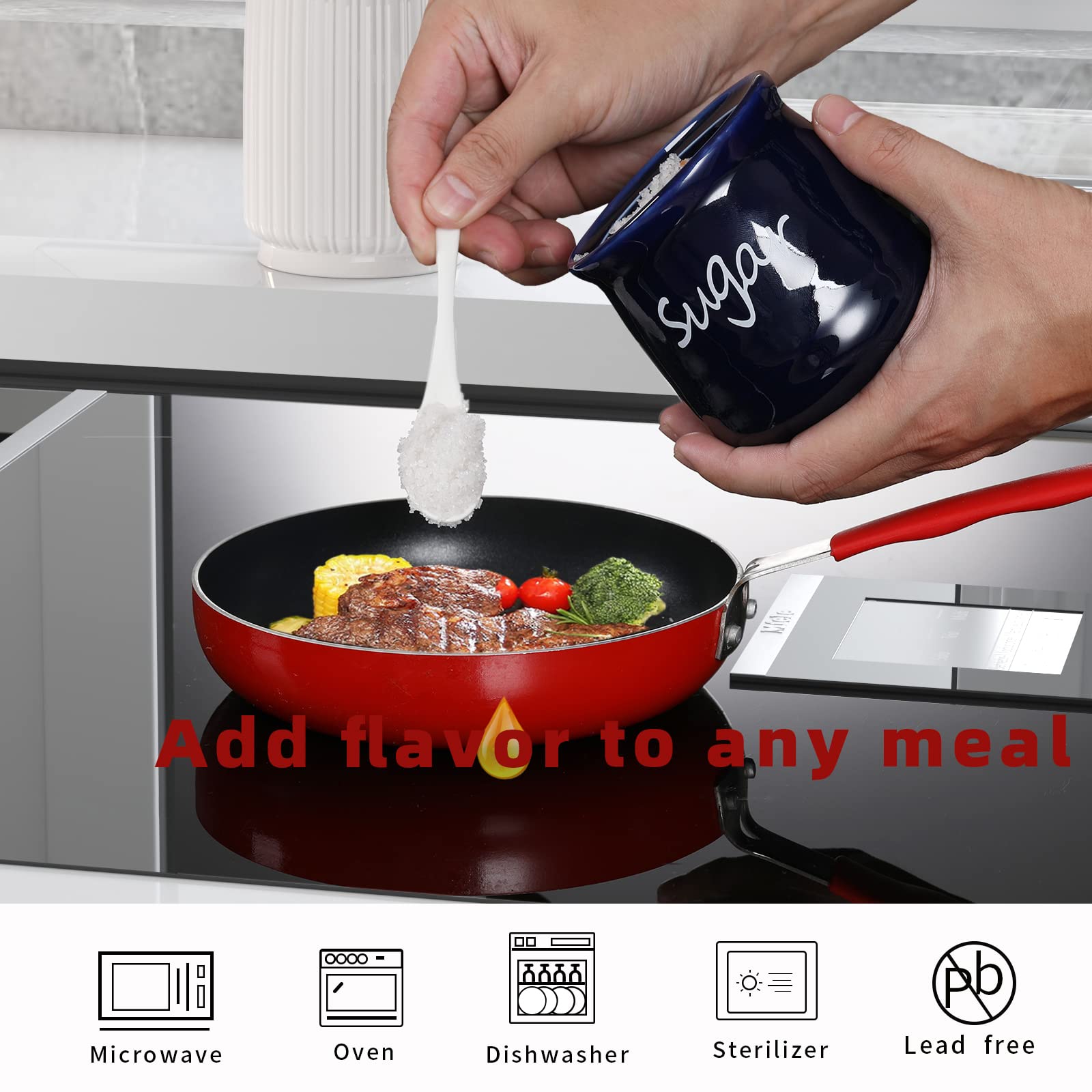 ONTUBE sugar bowl dishwasher-safe for easy cleaning.